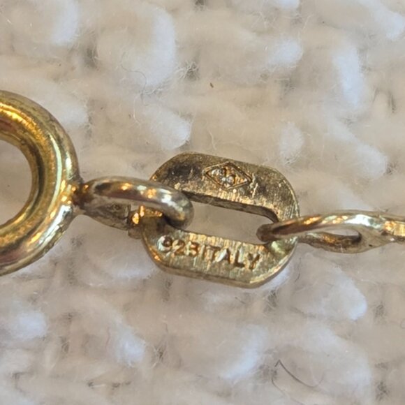 Gold Plated Silver 925 Box Chain Dainty Necklace 18" - Picture 2 of 4